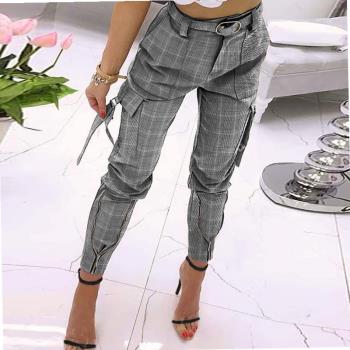 Lady Long Pants Fashion Plus Size Zipper Trousers Streetwear