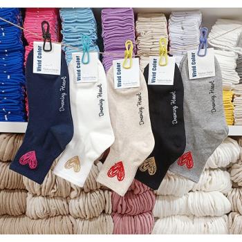 愛心韓國進口時尚亮絲針織女襪
