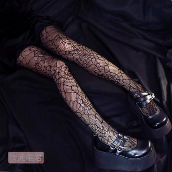 暗黑哥特蒸汽絲襪修女鏤空洛麗塔