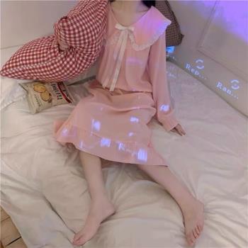 莫代爾夏季公主風純棉加大碼睡衣