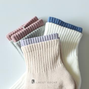 襪子女加厚絨保暖個性雙羅口襪子