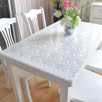 PVC防水防燙桌布軟塑料玻璃透明餐桌布桌墊免洗茶幾墊臺布