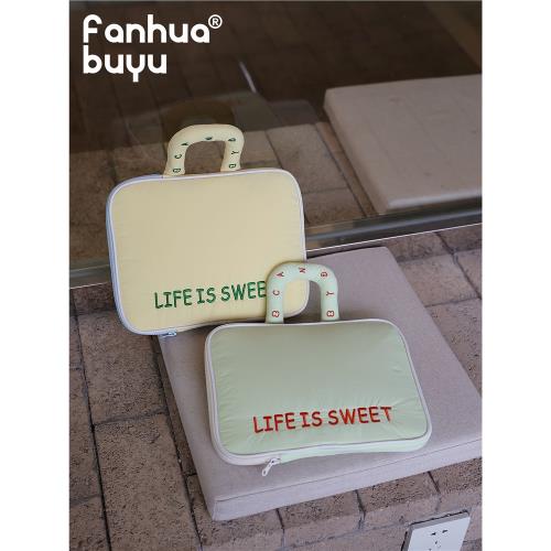 梵花不語新款休閑拉鏈平板電腦收納包女iPad筆記本11寸13寸手提包