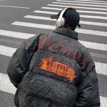 復古美式潮流秋冬加厚羽絨棉服