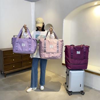 女收納袋輕便學生短途拉桿旅行包