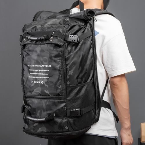 特大號旅行包男戶外登山雙肩包防水超大容量出差旅游背囊行李背包