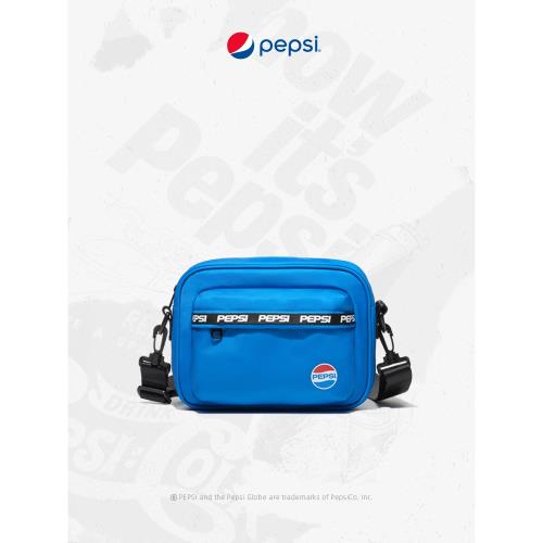 Pepsi百事可樂小方包女2024新款斜挎包百搭單肩包男挎包克萊因藍