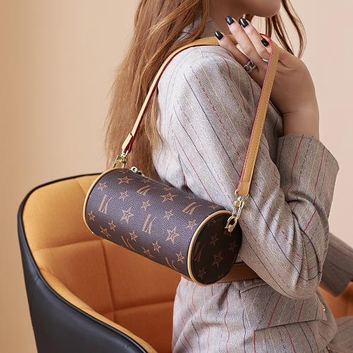 小包包筆筒包新款2025 高級感夏季鏈條包斜挎包小眾腋下包圓筒包