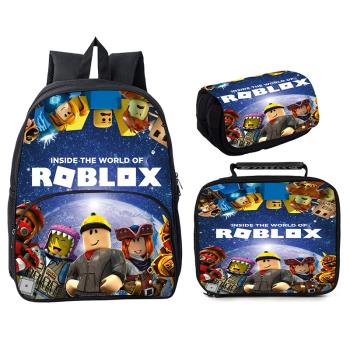 2023新款Roblox三件套羅布樂思16寸圓袋背包亞馬遜速賣通