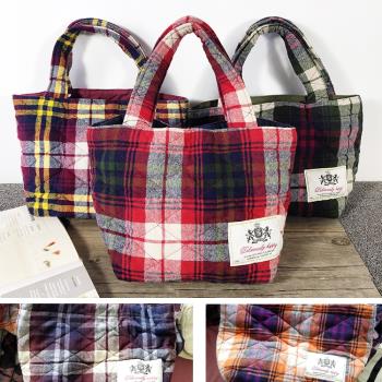 菱格日式名品夾棉秋冬季手提包