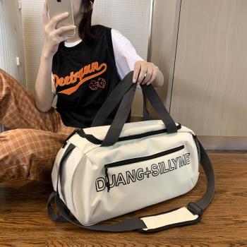 運動短途女大容量防水袋健身包