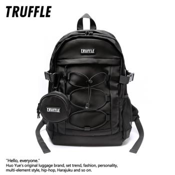 TRUFFLE運動雙肩包男大學生書包女大容量工裝背包初中高中電腦包