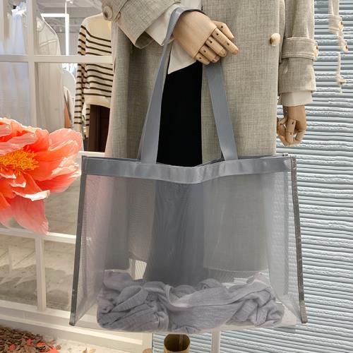 網紗透明服裝店時尚折疊購物袋包