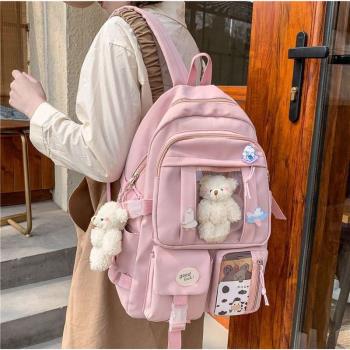 ins style large capacity high school schoolbag for women Har