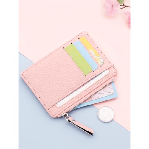 卡包女超薄小巧證件卡套小錢包卡片包一體簡約輕薄款防消磁卡片夾