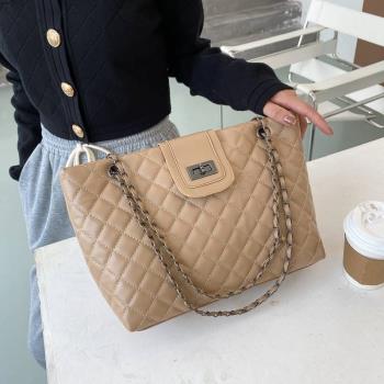 -Single shoulder large bag womens bag texture messenger bag