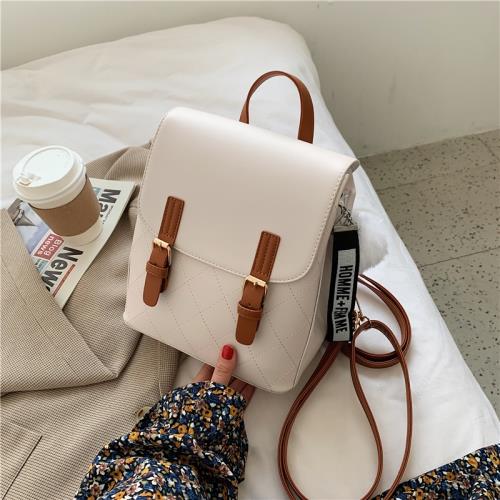 日系簡約百搭雙肩包女ins超火日系小香風背包韓版洋氣夏天小包包