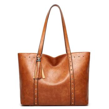 Womens bag fashion retro large capacity portable shoulder b