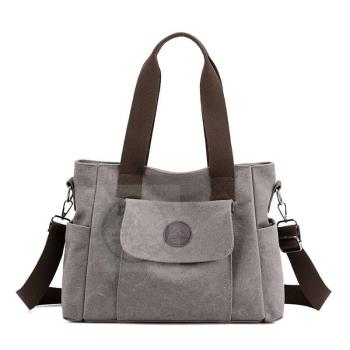 -Versatile womens large capacity single shoulder bag canvas