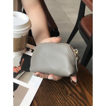 女小眾設計爆款真皮拉鏈零錢包