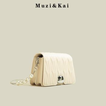 包包女MuziKai高階質感珍珠鏈條