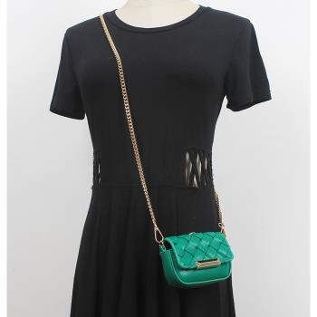 小眾設計小包包女包2021新款時尚夏季迷你包編織鏈條斜挎包口紅包