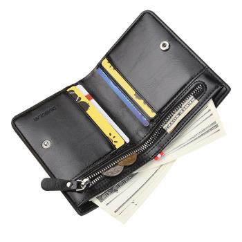 Mens Short Wallet Soft Purse Bifold PU Leather Wallet