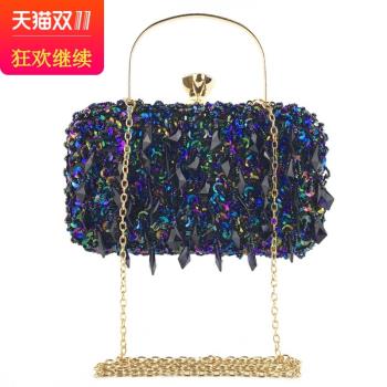 Dinner bag in hand, sparkle, diamond and clutch bag for lady