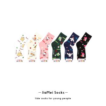三麗鷗Sanrio女大眼蛙卡通襪子