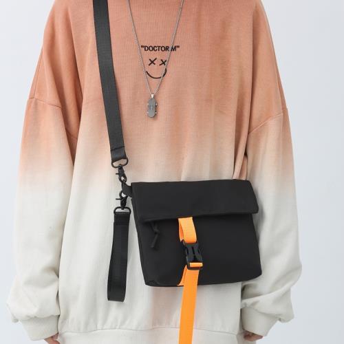 潮酷工裝暗黑風小挎包男生街拍ins風簡約休閑日系街頭單肩斜挎包