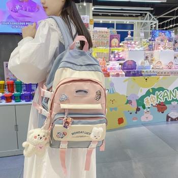 多層女ins風初中校園可愛書包