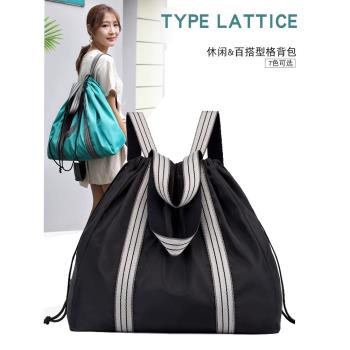 休閑百搭多用女尼龍牛津雙肩包