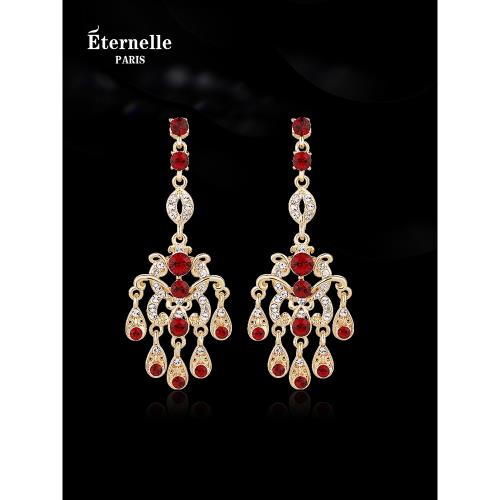 法國Eternelle歐美原創設計耳環女氣質網紅百搭高級感復古風耳飾