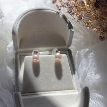 淡水珍珠鋯石王妃款優雅簡約包金