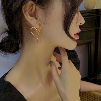 韓國網紅女夸張純銀爆款耳環