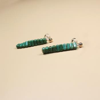 畢加索女原創設計手工串珠綠松石