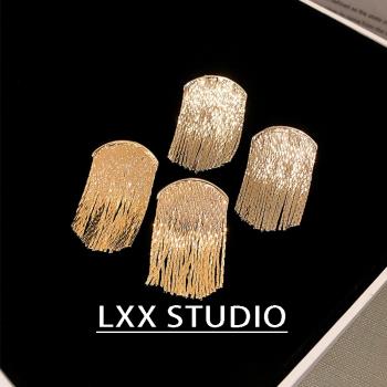 LXX STUDIO | 半圓流蘇 | 輕奢設計高級感楊采鈺同款耳環超閃氣質