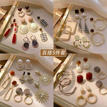 小眾設計感珍珠女韓國簡約耳環