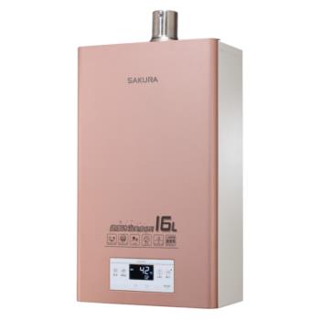 (送5%購物金)(全省安裝)櫻花16公升強制排氣美膚沐浴(與DH1683/DH-1683同款)熱水器桶裝瓦斯DH-1683L