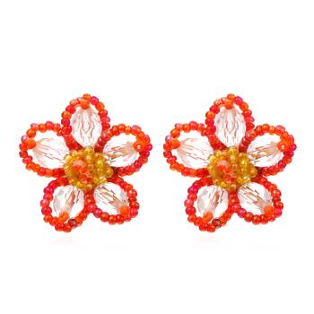 手工編織水晶歐美創意度假花朵