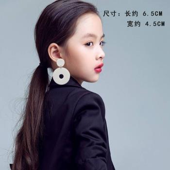 兒童街舞韓國可愛公主走秀耳環