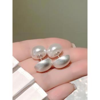 艾妮薇妮拉絲法式兩戴耳環2023新款爆款氣質珍珠耳飾小眾設計女