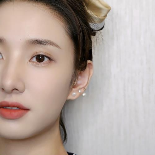 養耳超推薦~珍珠小耳釘999銀防敏超Q甜美可愛可洗澡佩戴純銀