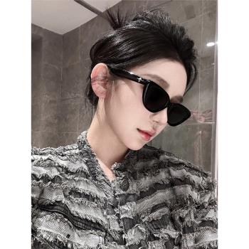 歐美gm個性貓眼復古太陽鏡女高級感大臉顯瘦防紫外線墨鏡網紅同款