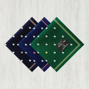 日本制造純棉吸汗口袋巾商務手帕