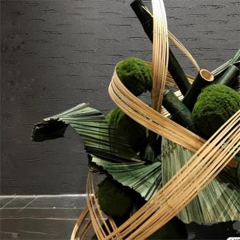 竹條竹編編織材料 手工花藝 婚禮展廳裝置道具 園藝創意設計竹排