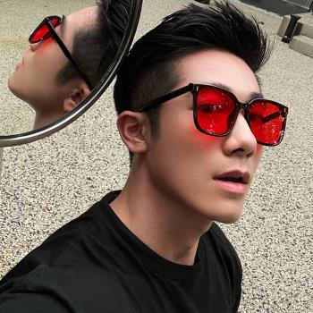 韓國潮牌墨鏡適合大臉男士顯瘦偏光防紫外線近視太陽鏡女潮網紅款