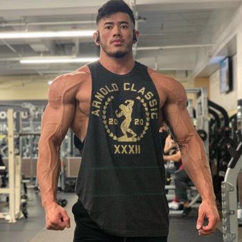 高帥男大碼坎肩健美寬松無袖背心