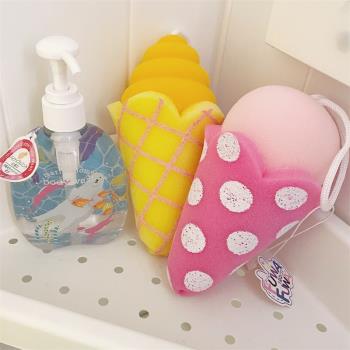 被強烈要求上線的冰淇淋海綿沐浴球 洗澡擦 可愛甜筒造型創意浴室