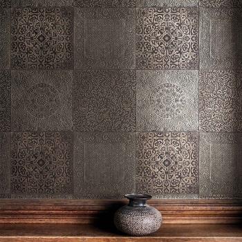 英國原裝進口墻紙波斯元素浮雕古典奢華壁紙風格客廳臥室墻布壁布